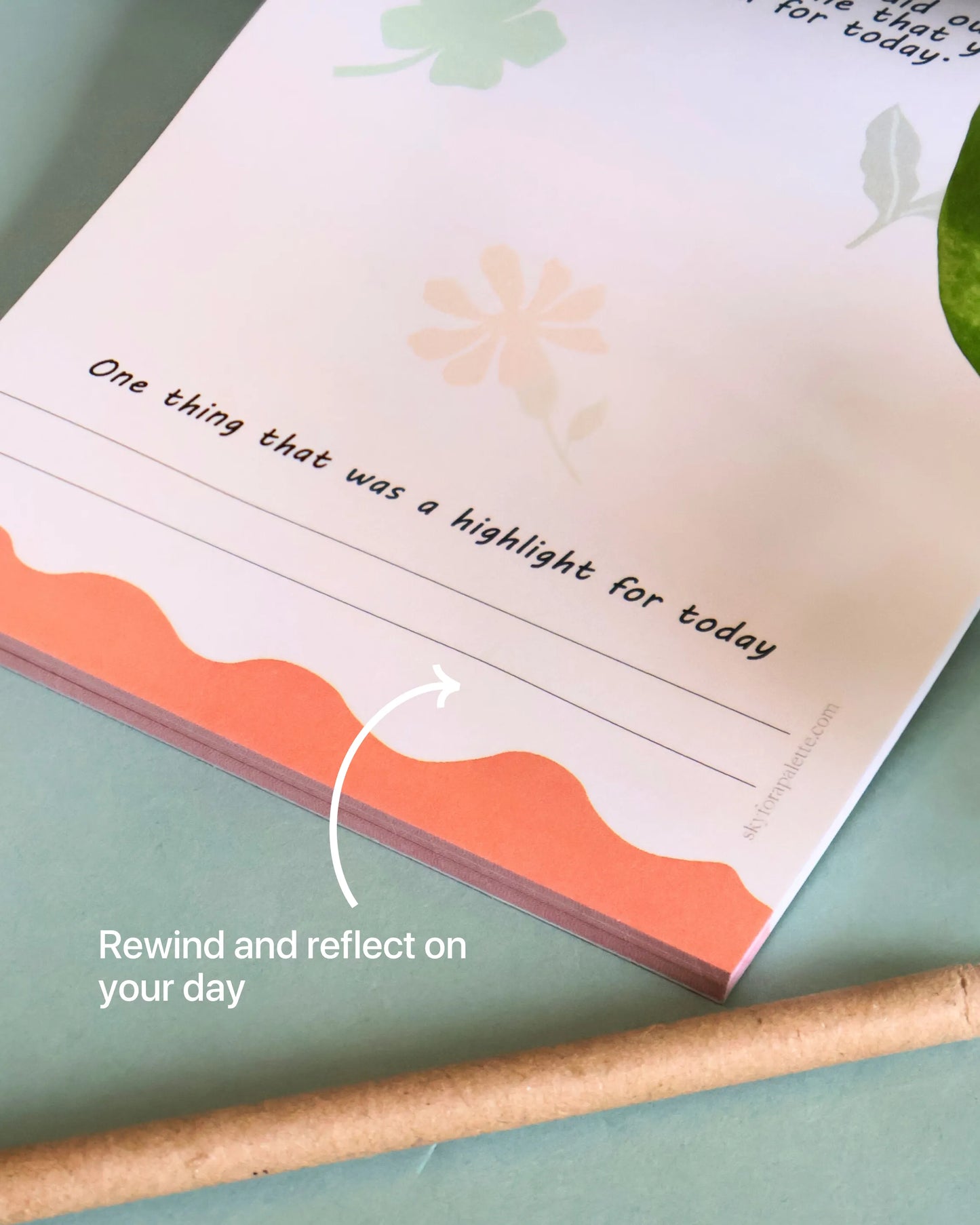 Mini Gratitude Pad with 45 unique prompts