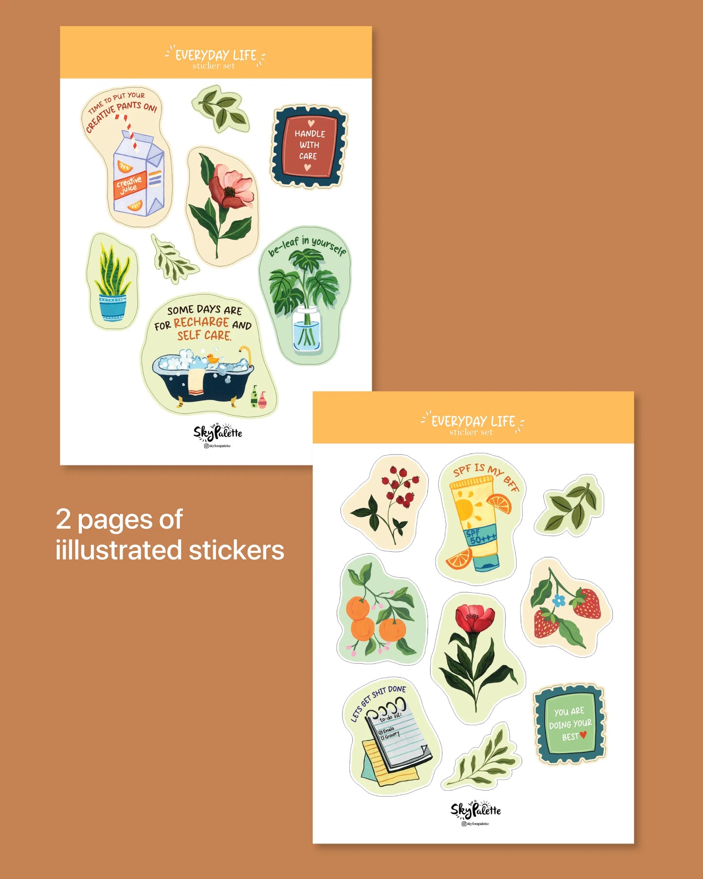 Daily Life | Sticker Sheets (Pack of 2)