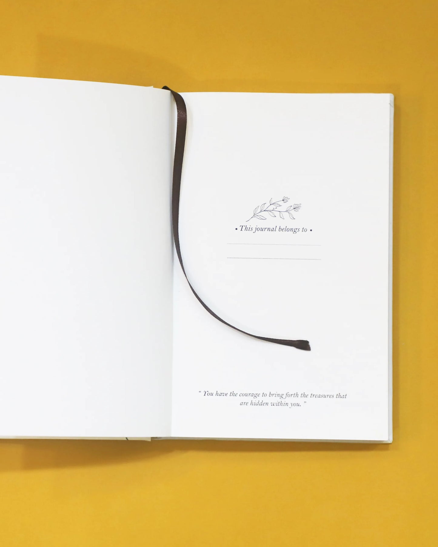 Floral Hardcover Notebook - Ruled Pages