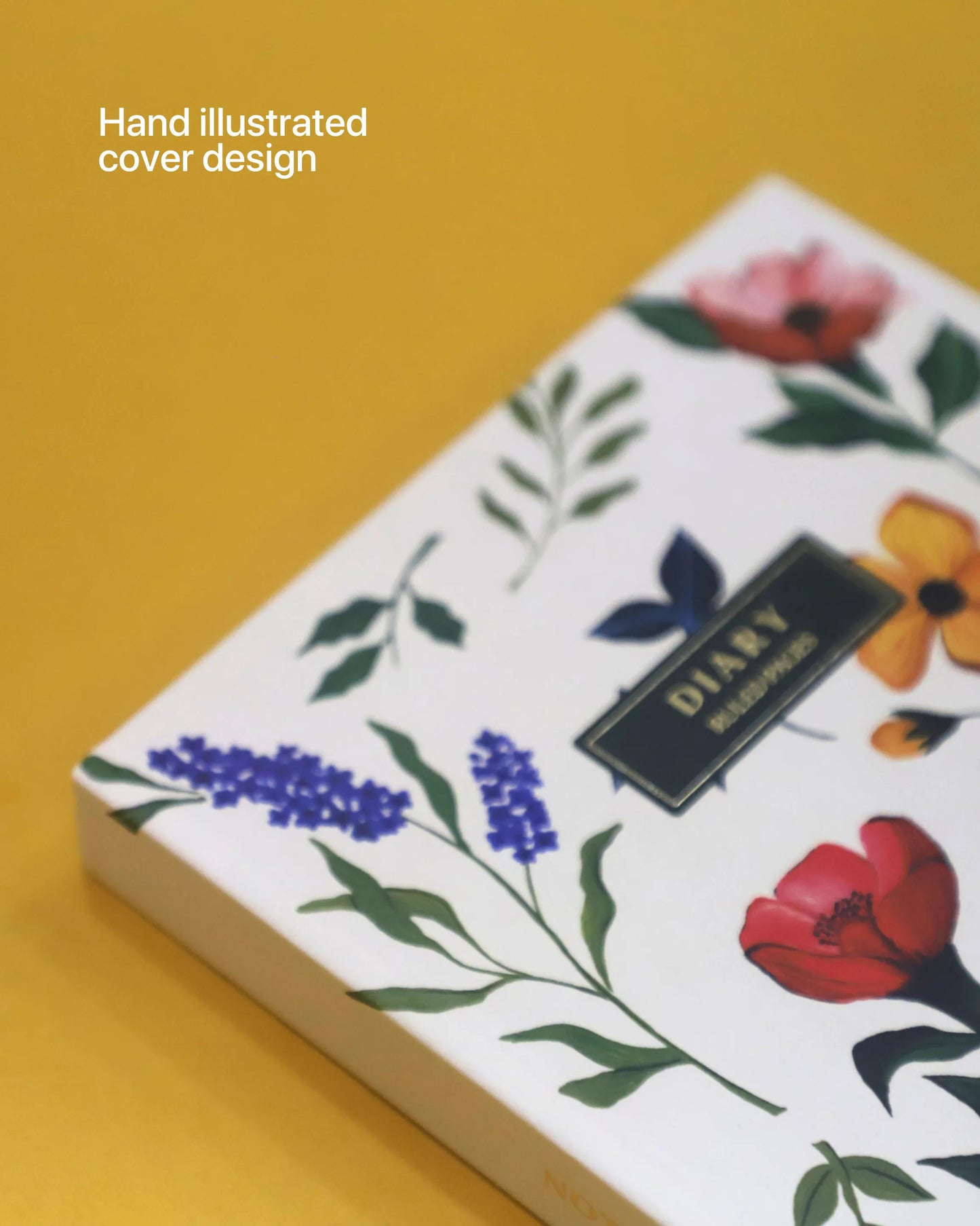 Floral Hardcover Notebook - Ruled Pages