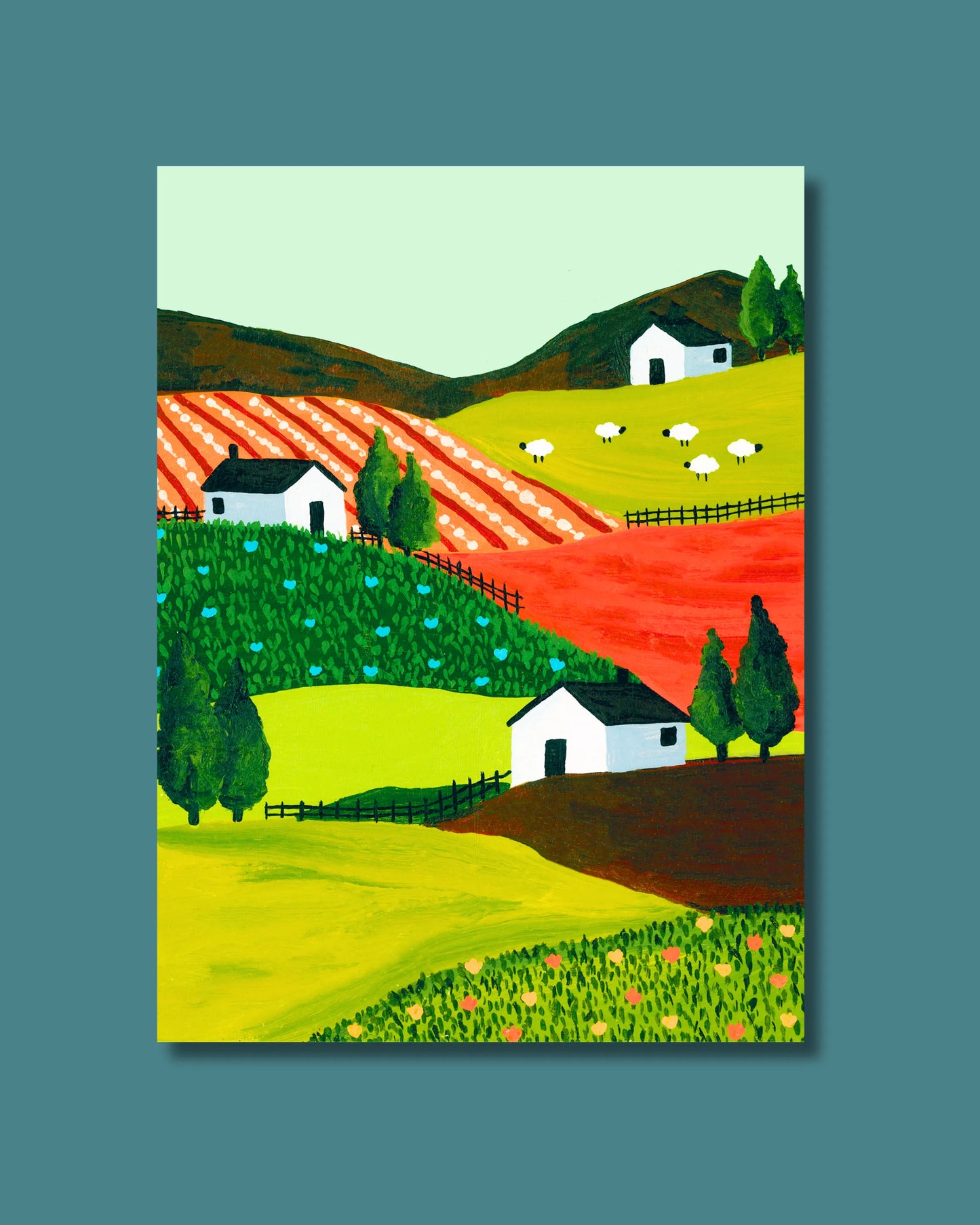 Tuscany Fields | Dot Grid Notebook