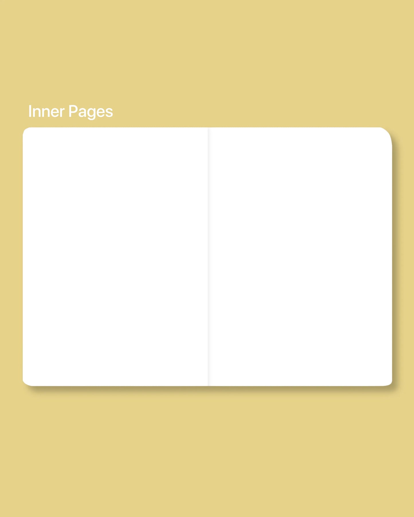 Pocket notebook with blank pages inside