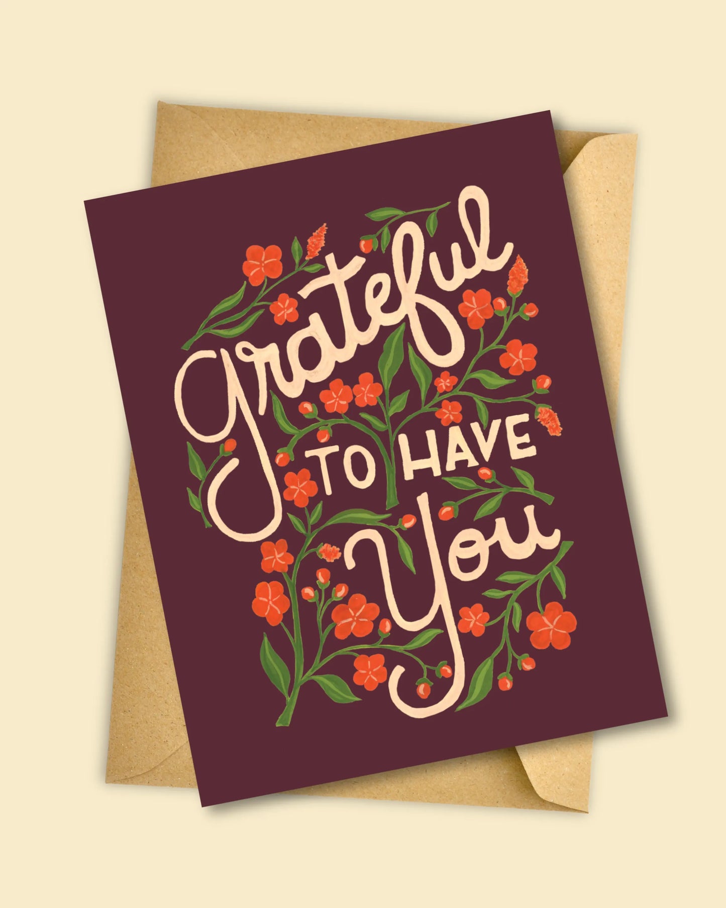 Greeting card - Grateful to have you