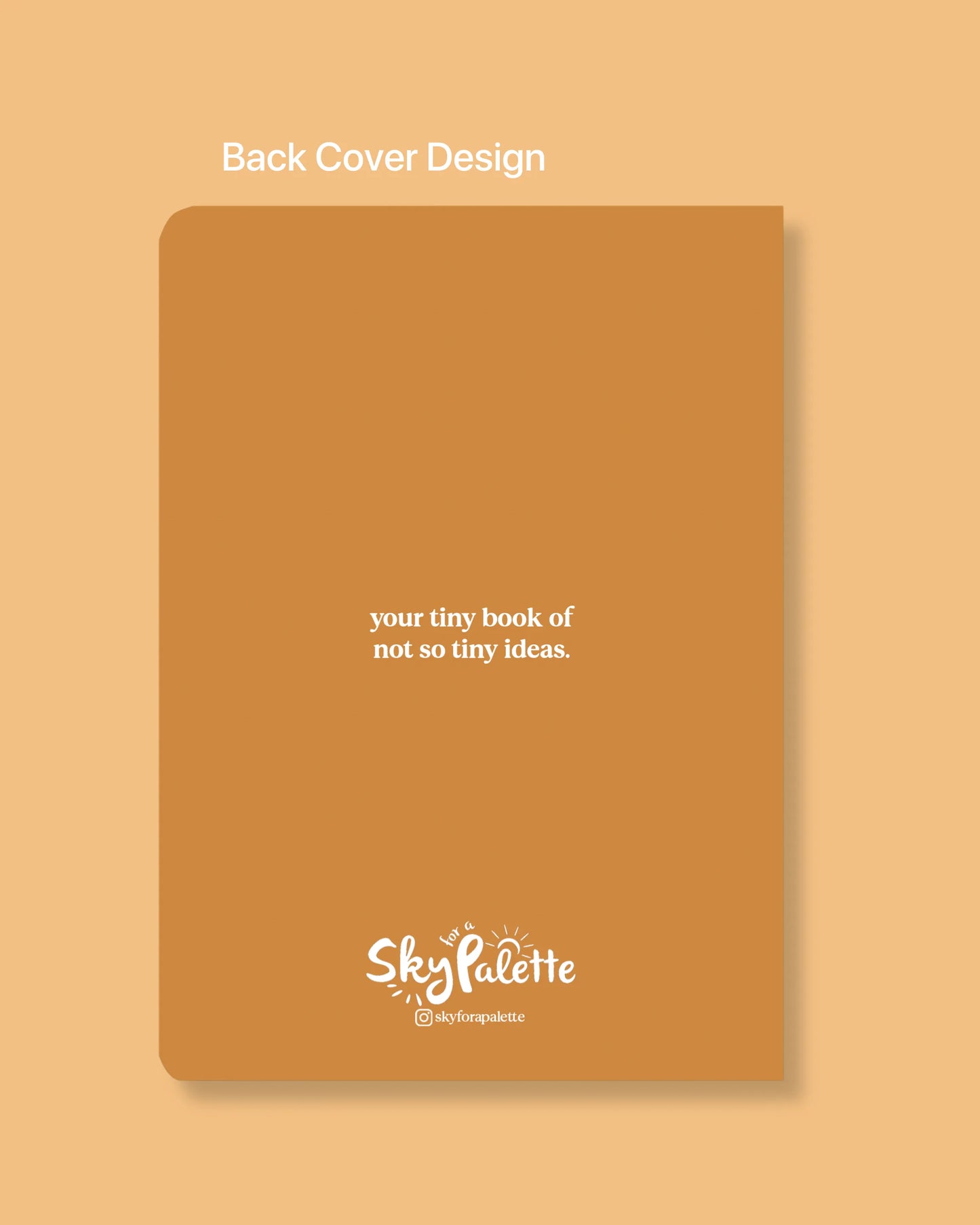 Pocket notebook with blank pages inside