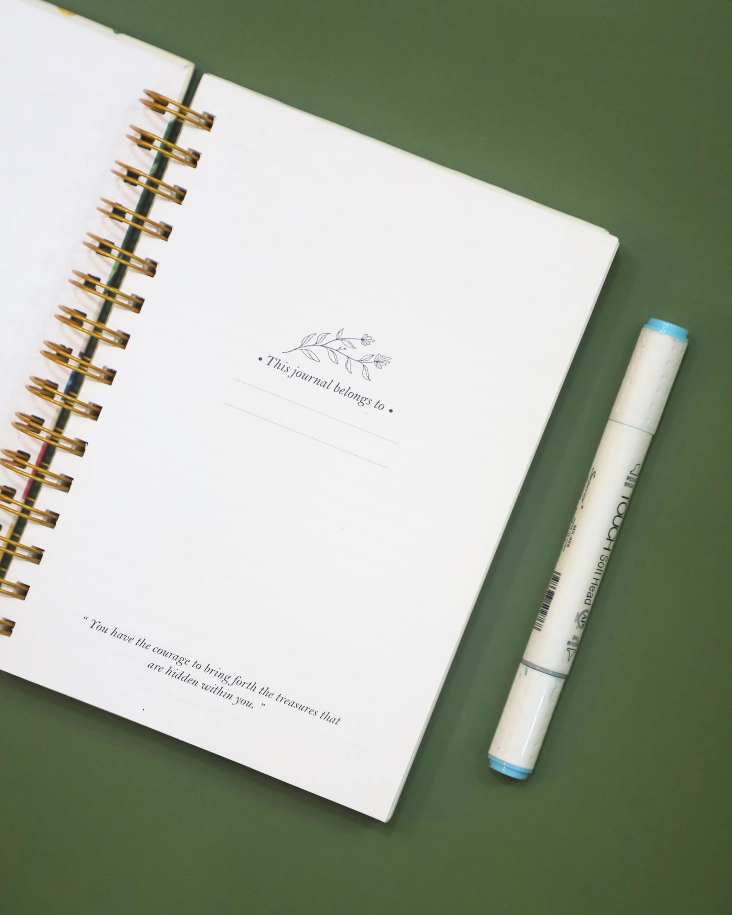 Floral Hardcover Notebook - Ruled Pages