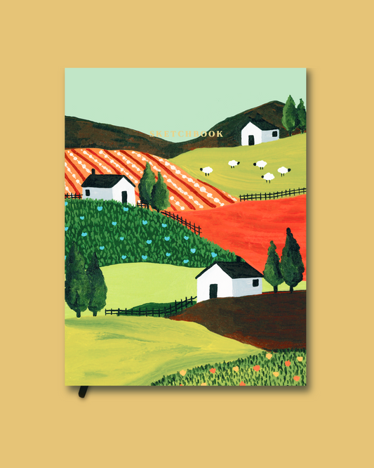 Tuscany Fields | 140GSM Hardcover Sketch Book