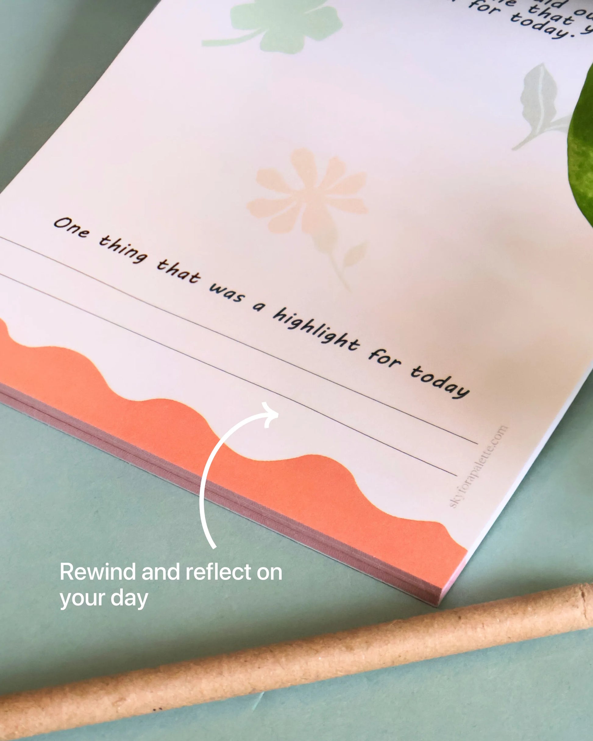 Mini Gratitude Pad with 45 unique prompts