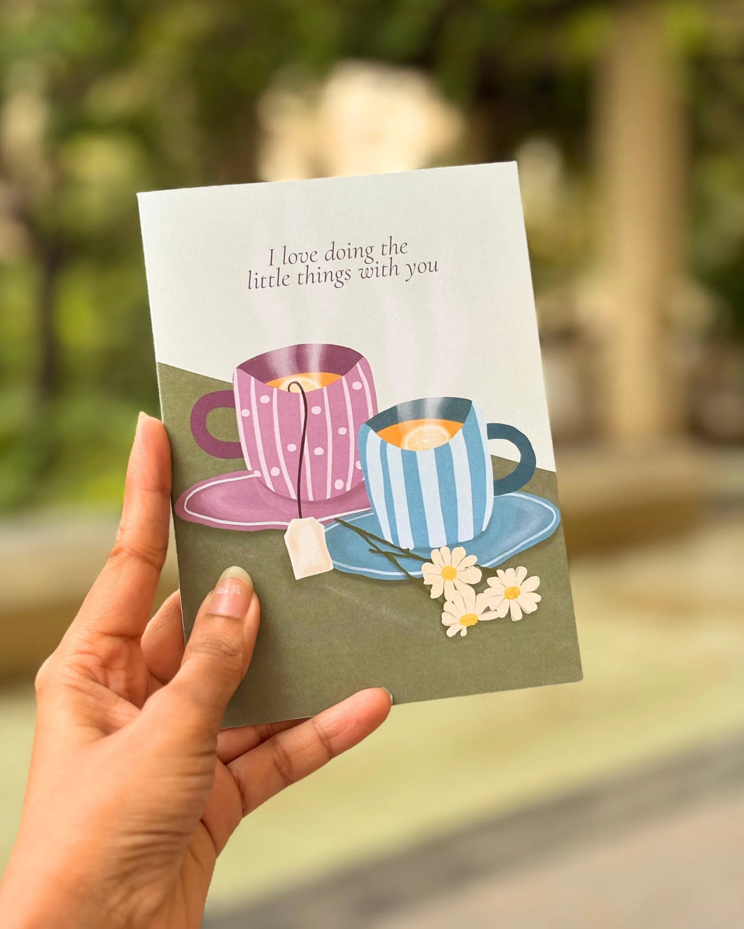 Greeting Card with brown envelope
