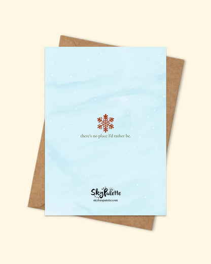 Greeting Card with brown envelope