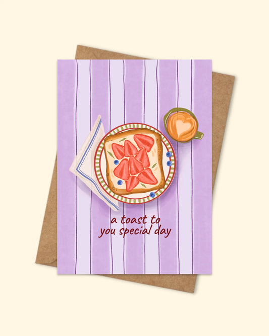 Greeting Card with brown envelope