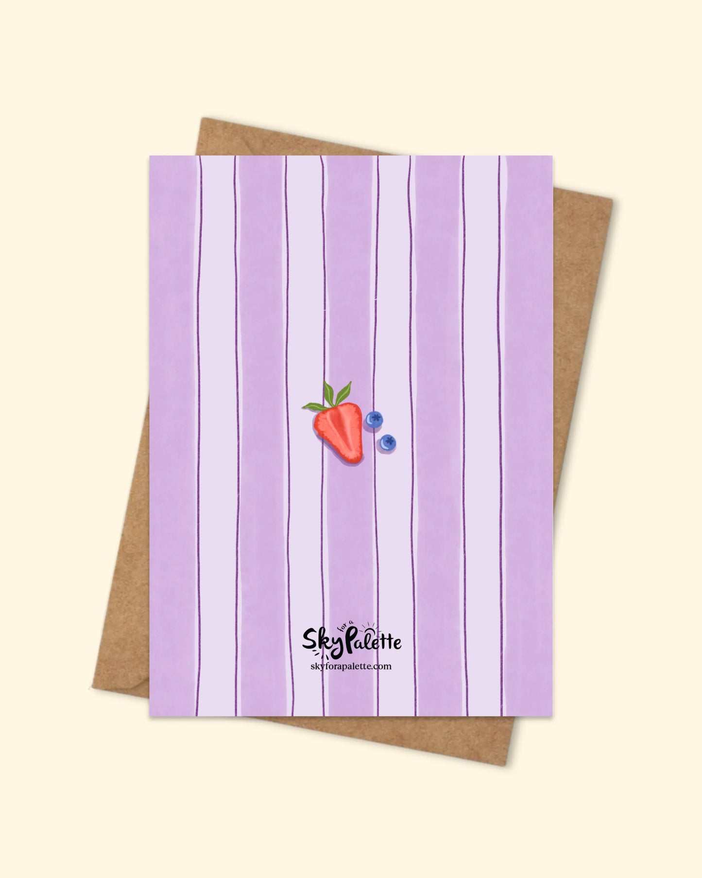 Greeting Card with brown envelope