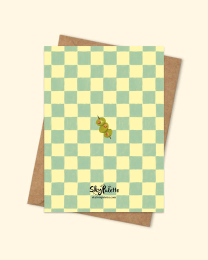 Greeting Card with brown envelope