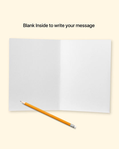 Greeting Card with brown envelope