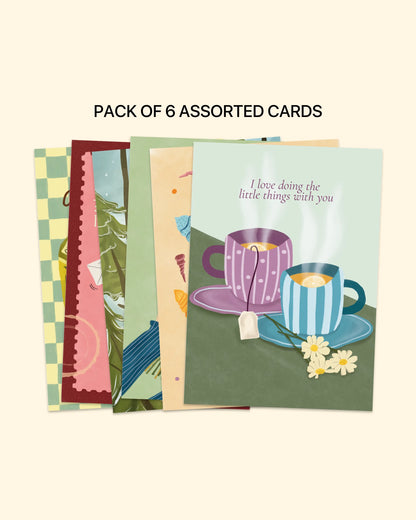 Love Notes | Greeting Cards (Assorted Pack of 6)