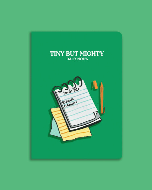 Pocket notebook with blank pages inside