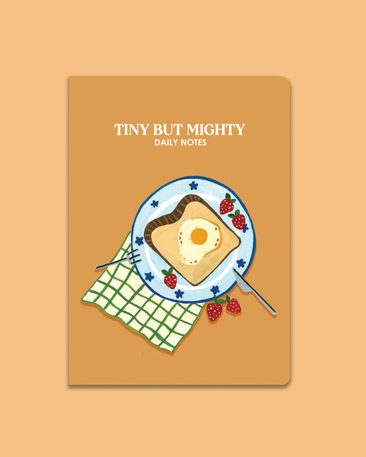 Pocket notebook with blank pages inside