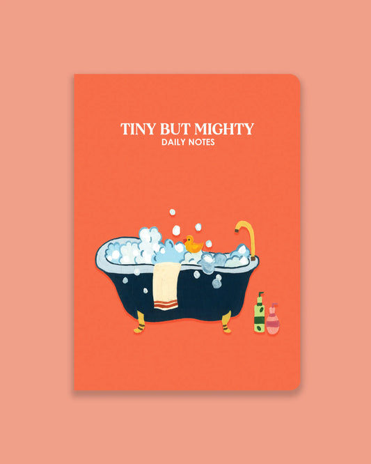 Pocket notebook with blank pages inside