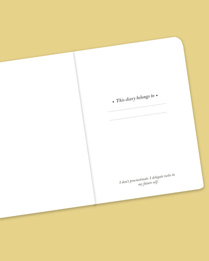 Pocket notebook with blank pages inside