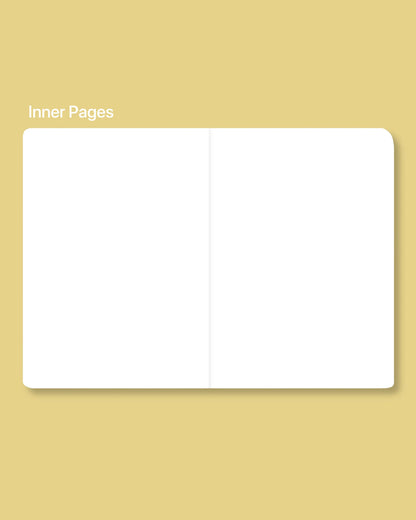 Pocket notebook with blank pages inside