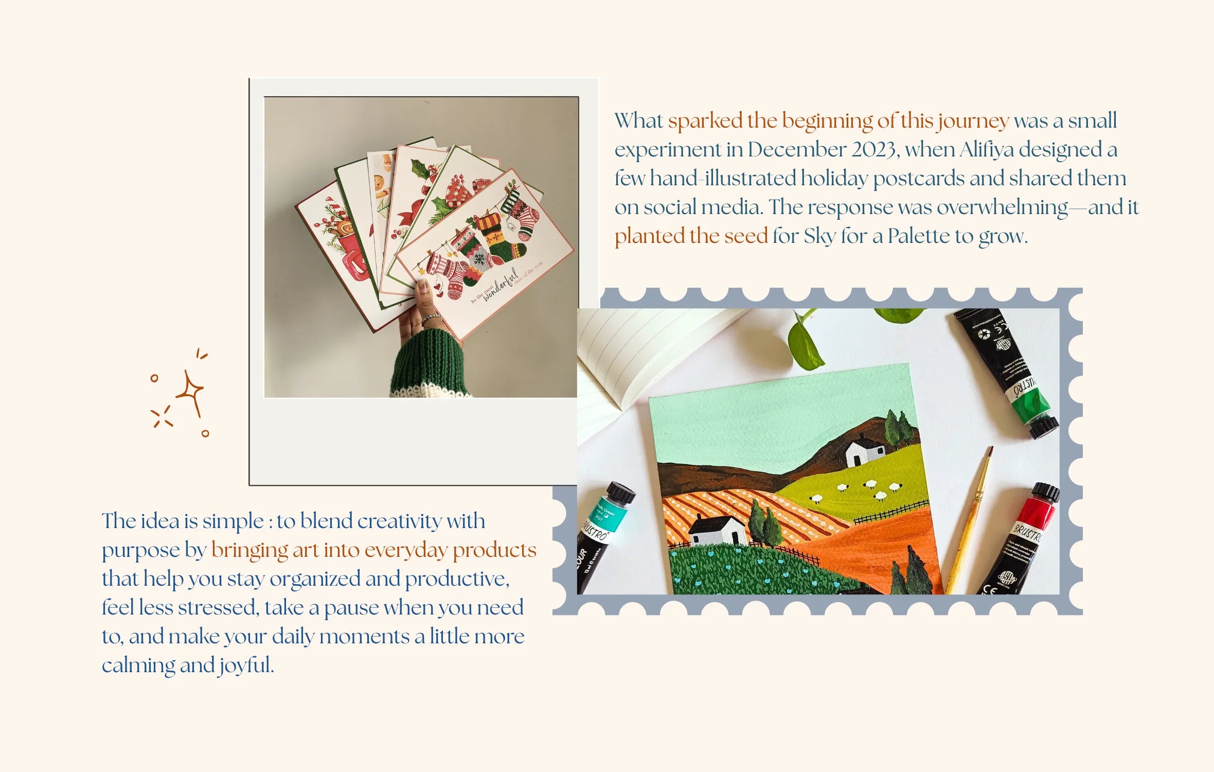 Stationery store selling notebooks, journals, planners, pocket notebooks and greeting cards based on hand-painted illustrations.