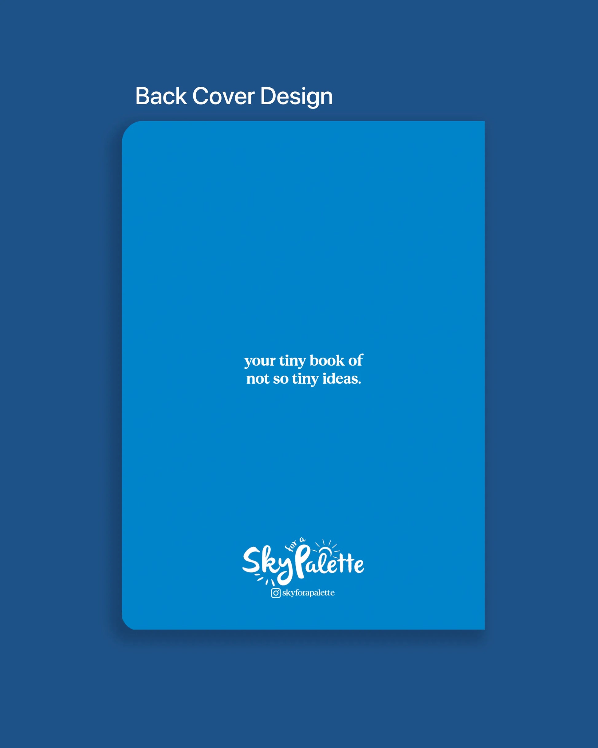 Pocket notebook with blank pages inside
