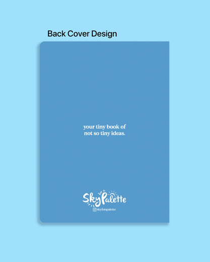 Pocket notebook with blank pages inside