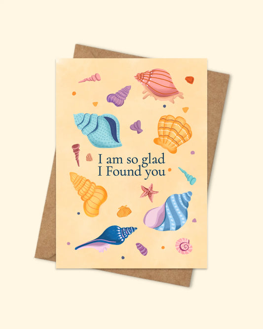 Greeting Card with brown envelope