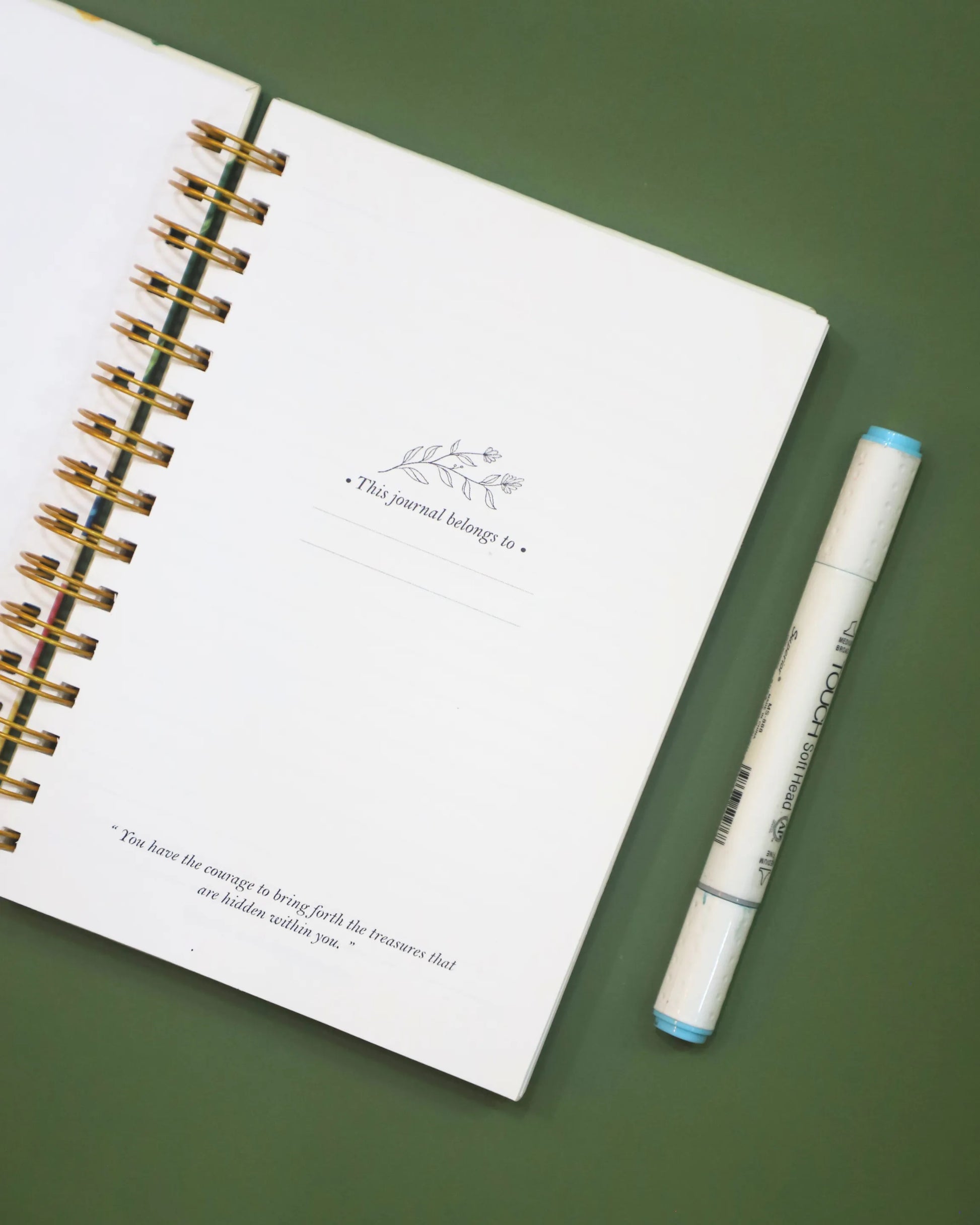 Floral Hardcover Notebook - Ruled Pages