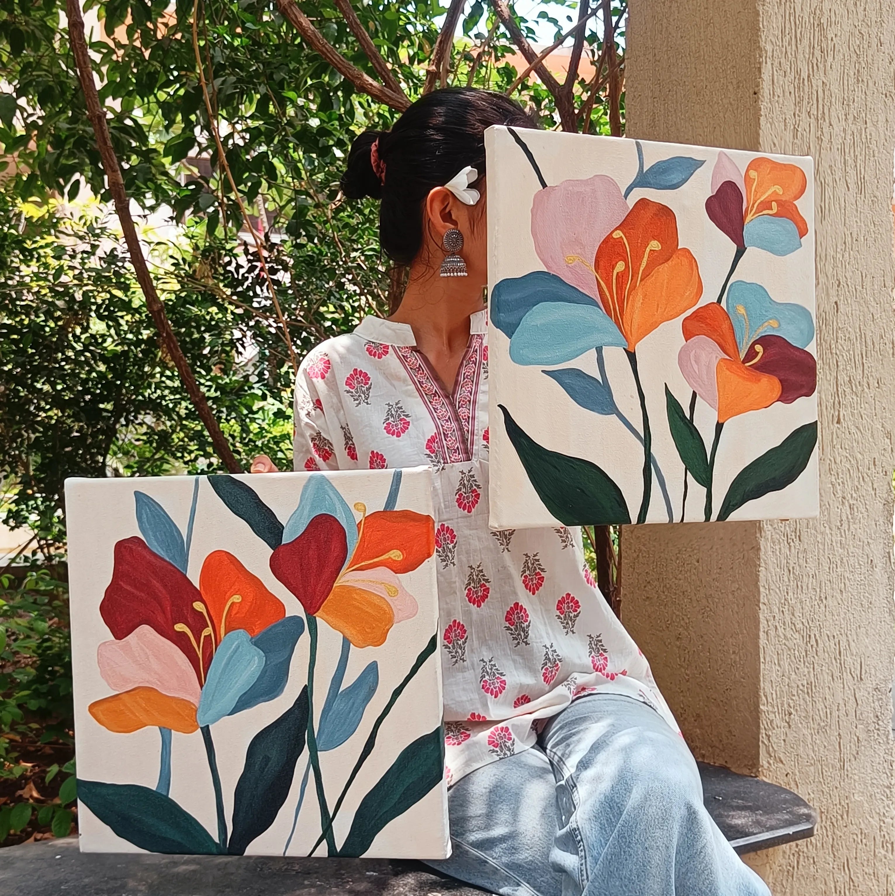 Abstract Floral Painting
