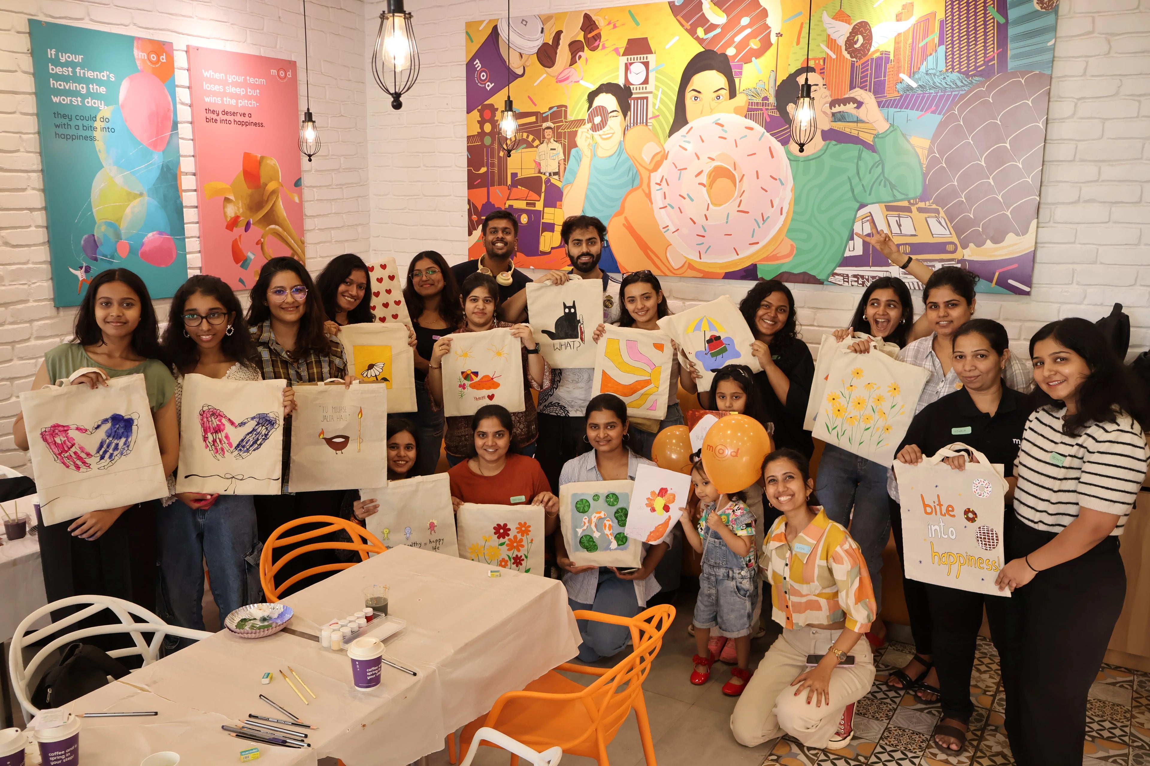 Totebag painting Art workshop