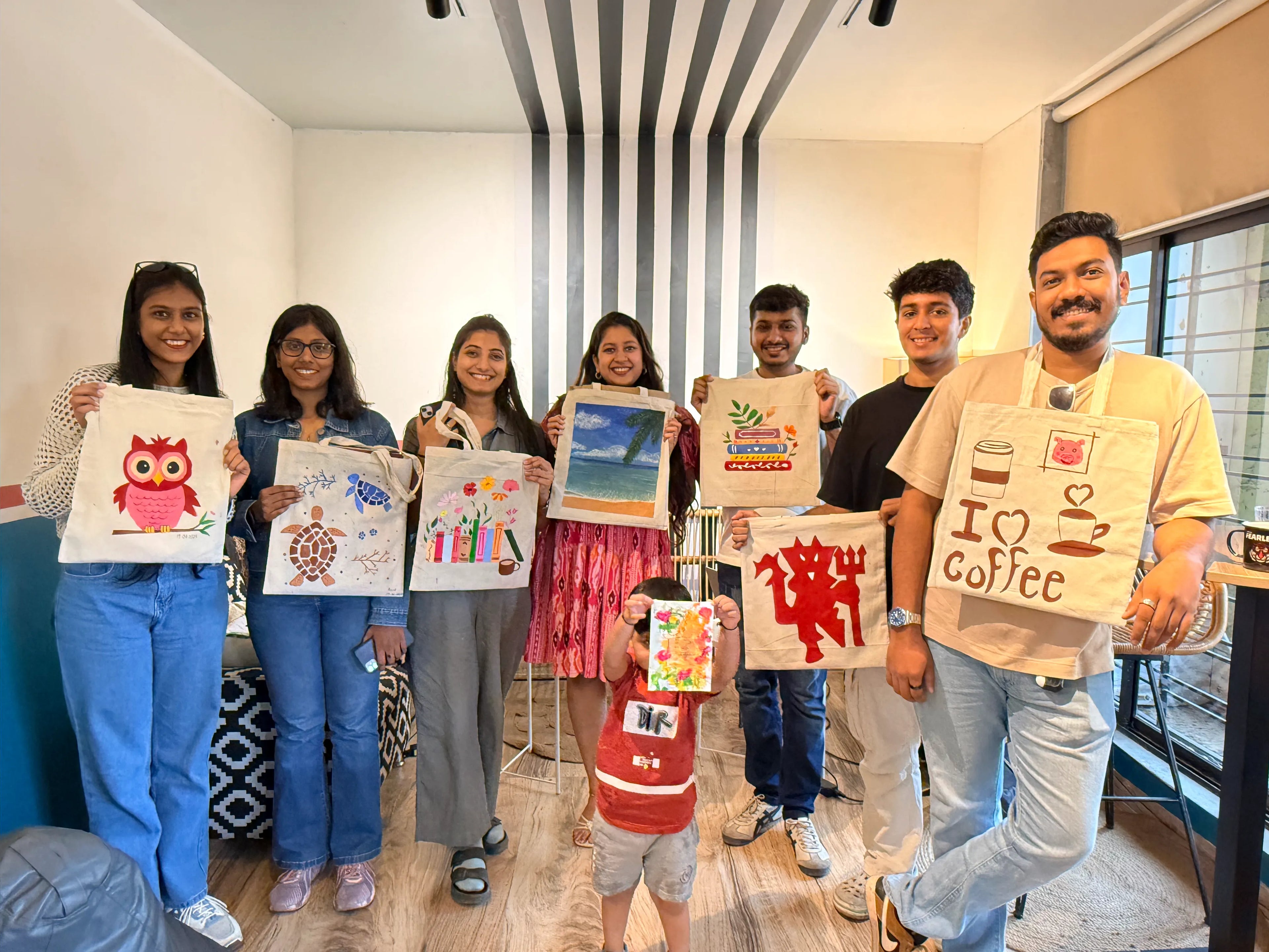 Totebag painting Art workshop